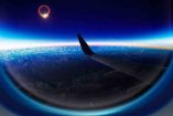 eclipse desde un avión