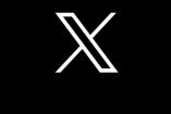 Logo de X. antes Twitter, en fondo negro
