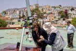 Delfina Gómez se suma como espectadora de Eclipse Solar desde Palacio de Gobierno