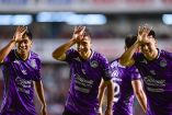 Jugadores de Mazatlán celebran gol ante Querétaro en la Jornada 15 del Clausura 2024.