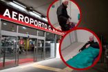 Anciano que vivió en aeropuerto de Italia.