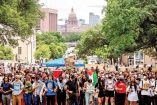 Estudiantes propalestinos protestan en Texas