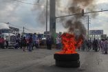 Bloqueo de pobladores en calles de Tulancingo