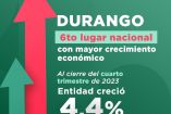Imagen de una gráfica que muestra el crecimiento económico de Durango