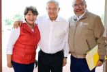 Reunión entre el presidente López Obrador y la gobernadora Delfina Gómez.