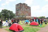 Campamento proPalestina en la UNAM.