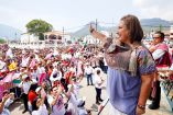 Xóchitl Gálvez, candidata presidencial de la coalición Fuerza y Corazón por México, en Coatzacoalcos