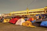 campamento de la CNTE en el Zócalo