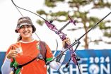 La sonorense Alejandra Valencia es la más veterana del equipo de arco femenil mexicano al contar con 29 años. Foto: World Archery