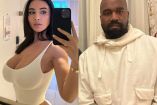 Exasistente Lauren Pisciotta con playera blanca y Kanye West con sudadera