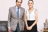 Rogelio Ramírez de la O y Claudia Sheinbaum.