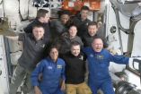 Tripulación de Satrliner en la Estación Espacial INternacional.