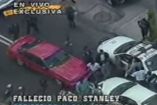 Anuncio en televisión EN VIVO del asesinato de Paco Stanley.