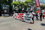 Plantón indefinido de la CNTE.