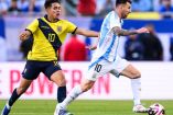 Lionel Messi durante partido amistoso de Argentina frente a Ecuador.