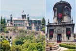 El Castillo de Chapultepec se llenó de estandartes negros