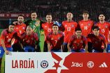 Selección de Chile previo a un partido amistoso.