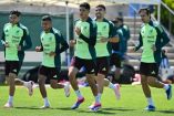 Futbolistas de la Selección Mexicana durante entrenamiento previo a debutar en la Copa América 2024.