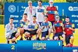 Podio del preolímpico de tiro con Arco.