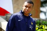 Kylian Mbappé en la concentración de Francia.