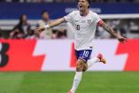 Christian Pulisic celebra gol con Estados Unidos en su debut dentro de la Copa América 2024.