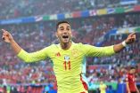 Ferran Torres celebra gol en la Eurocopa 2024 en Düsseldorf ante Albania.
