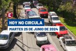 Hoy No Circula el martes 25 de junio de 2024.