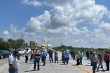 Productores en Tamaulipas bloquean carretera