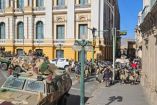 Militares están en la Plaza Murillo de La Paz. (Especial)