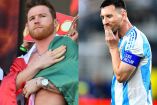 Canelo Álvarez y Lionel Messi