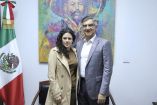 Américo Villarreal, gobernador de Tamaulipas y Luisa María Alcalde, titular de la Segob