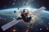 Satélite ruso roto en pedazos.