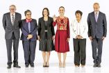 Claudia Sheinbaum, virtual Presidenta electa, y 5 de sus próximos secretarios de Estado.