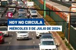 Hoy No Circula miércoles 3 de julio de 2024 en CDMX y Edomex.