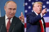 Vladimir Putin a lado de Donald Trump.