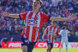 Mateo Klimowicz celebra gol ante América en la Jornada 1 del Apertura 2024.
