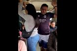 Video de Policía de Perú sobre hombre con playera de Real Madrid acosando a mujer 