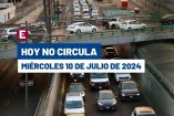 Hoy No Circula miércoles 10 de julio de 2024 en CDMX y Edomex.