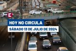 Hoy No Circula del sábado 13 de julio de 2024.