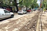 Calle de la colonia Ampliación Tepepan sin pavimentación.
