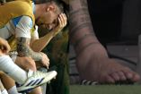 Lionel Messi sufre lesión en la Final de Copa América 2024; así quedó su tobillo.