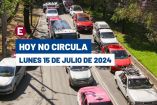 Hoy No Circula del 15 de julio del 2024.