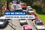 Hoy No Circula martes 16 de julio de 2024 en CDMX y Edomex