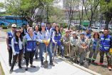Lía Limón en jornadas de reforestación en Álvaro Obregón.