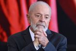 Presidente de Brasil, Lula da Silva, con rostro preocupado.