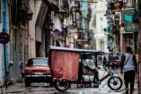Bicitaxi en Cuba.