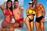 Lionel Messi, Antonela Roccuzzo, Georgina Rodríguez y Cristiano Ronaldo disfrutan de las vacaciones.