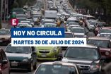 Hoy No Circula martes 30 de julio de 2024 en CDMX y Edomex.