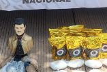Figura de San Malverde, el llamado santo de los narcos 