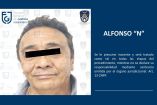 Alfonso "N" permanecerá detenido. Foto: X @PDI_FGJCDMX